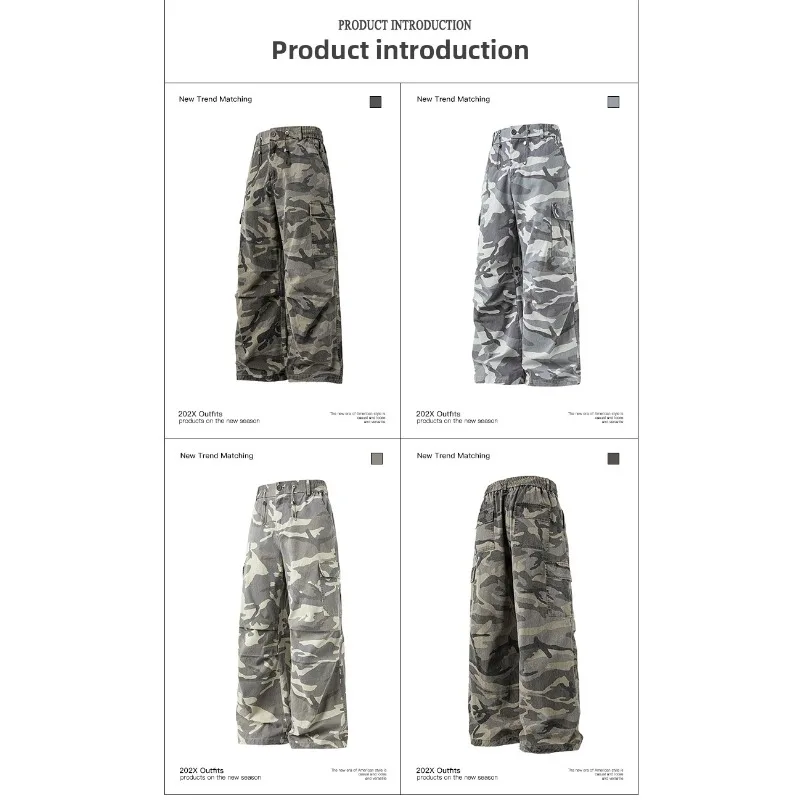 Pure Cotton Running Long Pants Fishing Long Pants Men Wide-leg Camouflage Long Pants Simple Casual Mountaineering Straight Pants
Pure Cotton Running Long Pants Fishing Long Pants Men Wide-leg Camouflage Long Pants Simple Casual Mountaineering Straight Pants