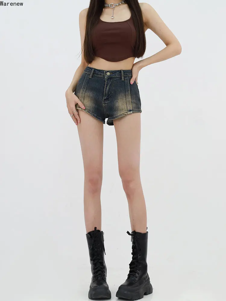 2023 Summer Vintage Washed Blue Denim Shorts High Waisted Hotsweet Mini Jeans American Style Streetwear Retro Sexy Shorts
2023 Summer Vintage Washed Blue Denim Shorts High Waisted Hotsweet Mini Jeans American Style Streetwear Retro Sexy Shorts