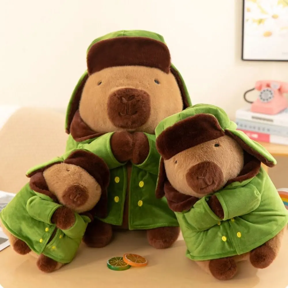 Simulation Overcoat Capybara Plush Doll Green Animal Capybara Plush Toys Soft Cute Capybara Anime Fluffty Toy Christmas
Simulation Overcoat Capybara Plush Doll Green Animal Capybara Plush Toys Soft Cute Capybara Anime Fluffty Toy Christmas