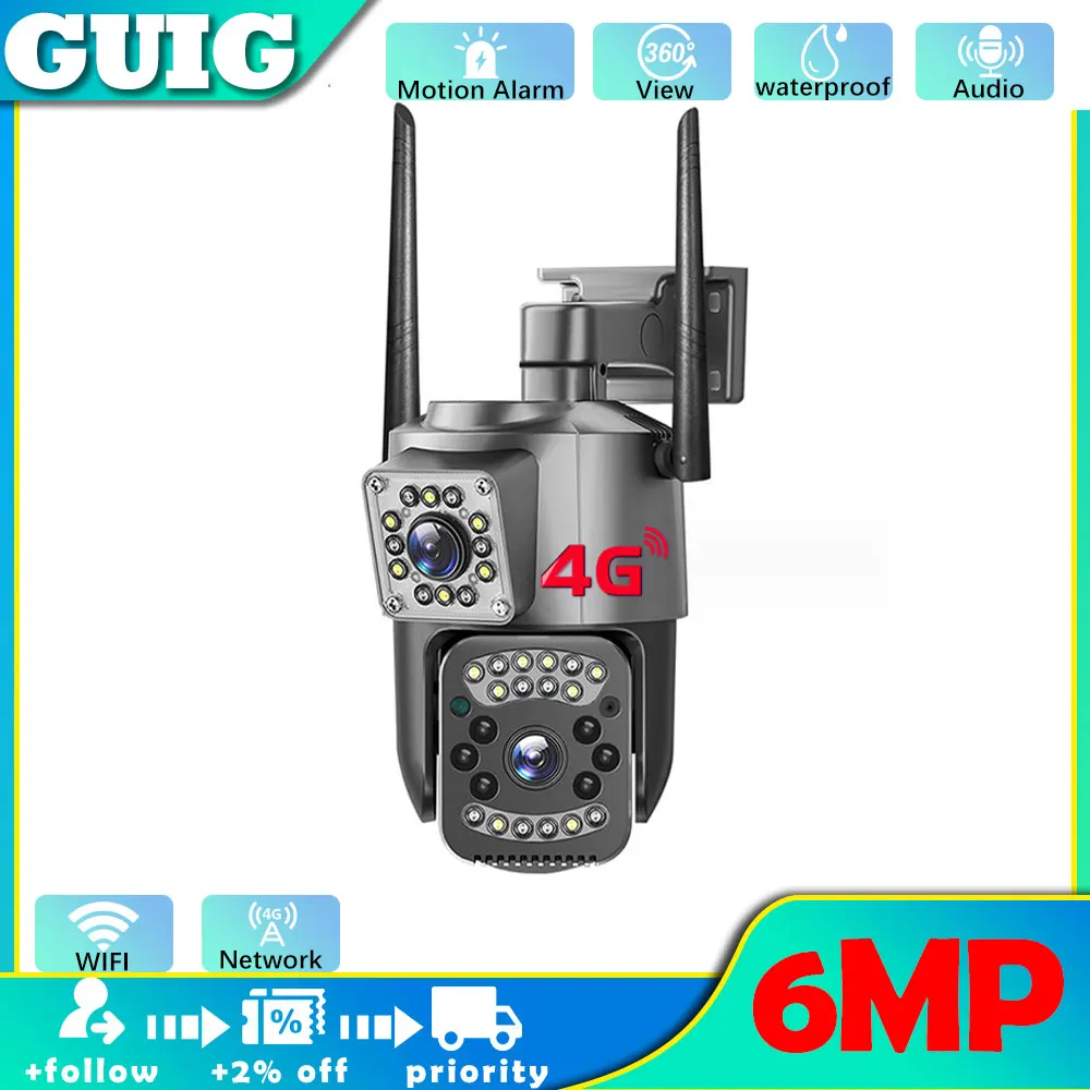 4MP 4G/Wifi Wireless Security Monitor Camera Color Night Vision Outdoor Smart Home CCTV IP66 Waterproof HD Surveillance Cam
4MP 4G/Wifi Wireless Security Monitor Camera Color Night Vision Outdoor Smart Home CCTV IP66 Waterproof HD Surveillance Cam