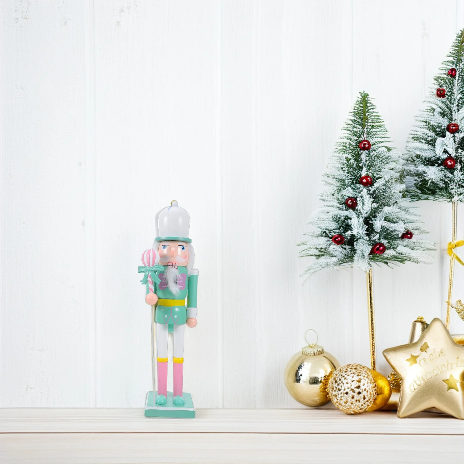 Wood Nutcracker Soldier Ornament Christmas Decoration Multiuse Holiday Table Fireplace Shelf Traditional Nutcracker Decor 
Wood Nutcracker Soldier Ornament Christmas Decoration Multiuse Holiday Table Fireplace Shelf Traditional Nutcracker Decor