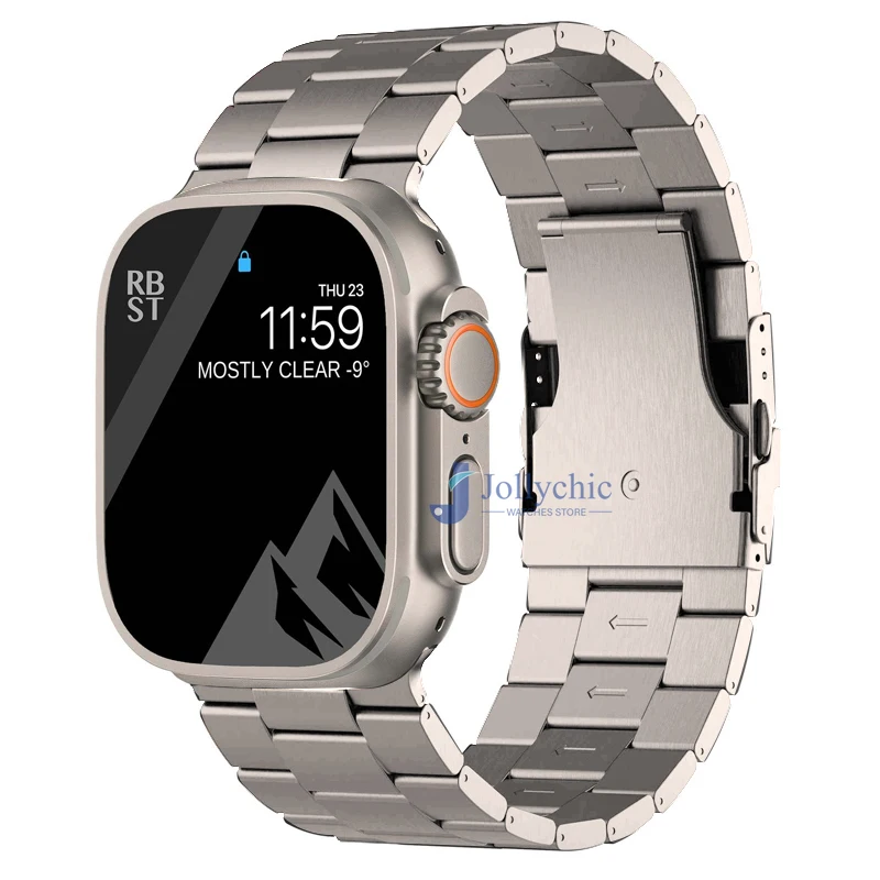 Титановый ремешок для Apple Watch 9 Ultra 2 49 мм, роскошный браслет для iwatch series 9 8 7 se 6 5 4, 45 мм 42 44 мм
Титановый ремешок для Apple Watch 9 Ultra 2 49 мм, роскошный браслет для iwatch series 9 8 7 se 6 5 4, 45 мм 42 44 мм