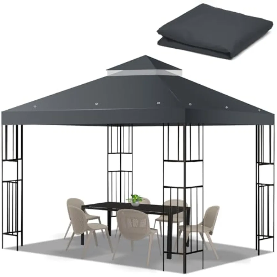 10x10 Feet Gazebo Replacement Top Canopy Replacement Cover Double Tiered for Outdoor BBQ Roof Cover Grill Shelter
10x10 Feet Gazebo Replacement Top Canopy Replacement Cover Double Tiered for Outdoor BBQ Roof Cover Grill Shelter