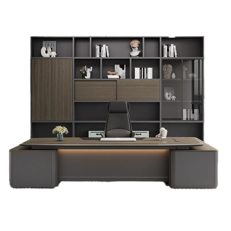 2025 new model to the store boss table simple modern president table office furniture light luxury manager large class 
2025 new model to the store boss table simple modern president table office furniture light luxury manager large class