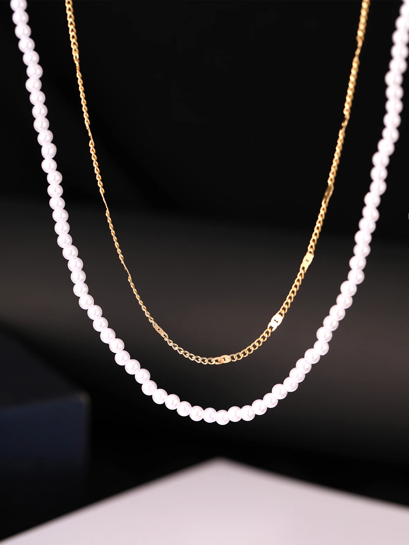 2Pcs Flat Circle Chain Resin Pearl Necklace Set - Elegant Romantic Fashion Jewelry for Vacation Party Daily Wear Gift
2Pcs Flat Circle Chain Resin Pearl Necklace Set - Elegant Romantic Fashion Jewelry for Vacation Party Daily Wear Gift
