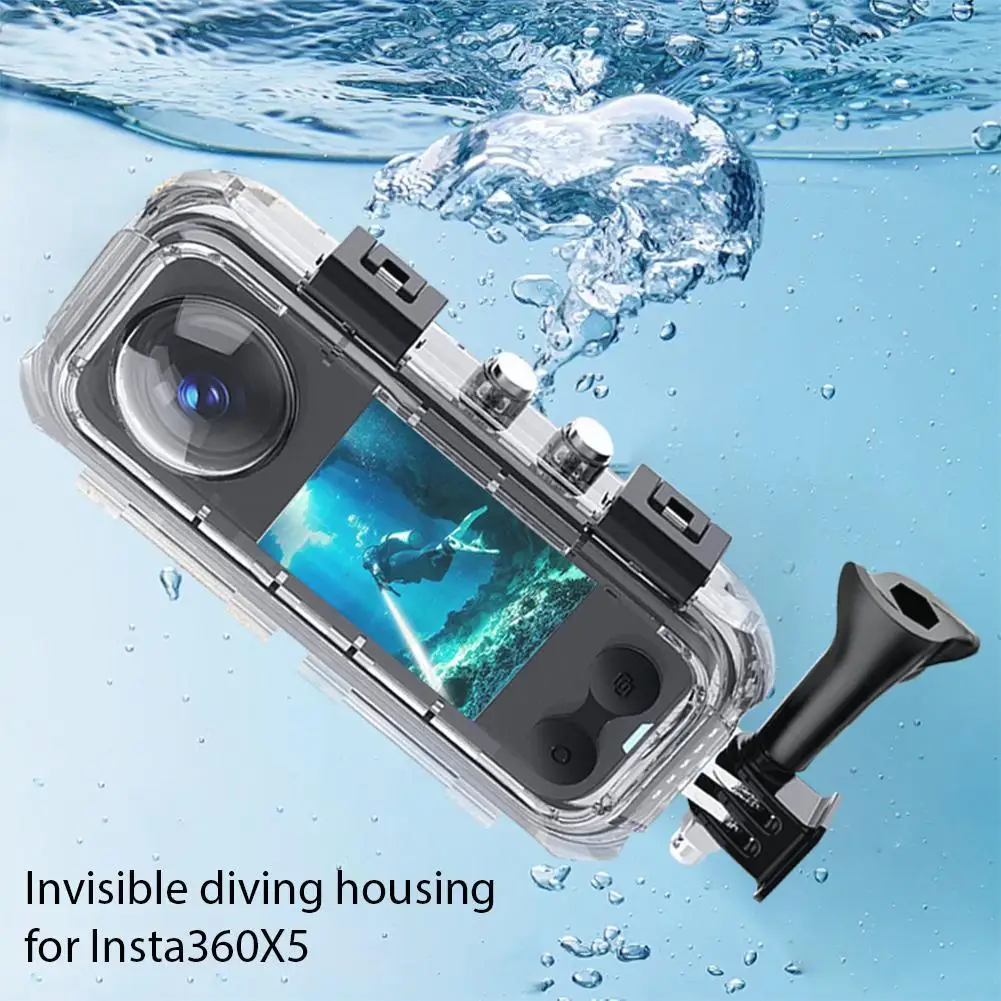 Waterproof Case For Insta 360 One X5 Action Camera, Underwater Diving Protective Housing 60M With Bracket Accessories
Waterproof Case For Insta 360 One X5 Action Camera, Underwater Diving Protective Housing 60M With Bracket Accessories