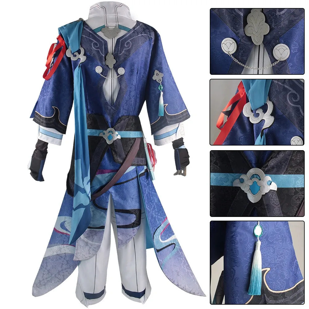 Yanqing Cosplay Costume Big Size Textured Fabric Yan Qing Cosplay Outfits with Bracelet Flute For Comic Con 2025
Yanqing Cosplay Costume Big Size Textured Fabric Yan Qing Cosplay Outfits with Bracelet Flute For Comic Con 2025