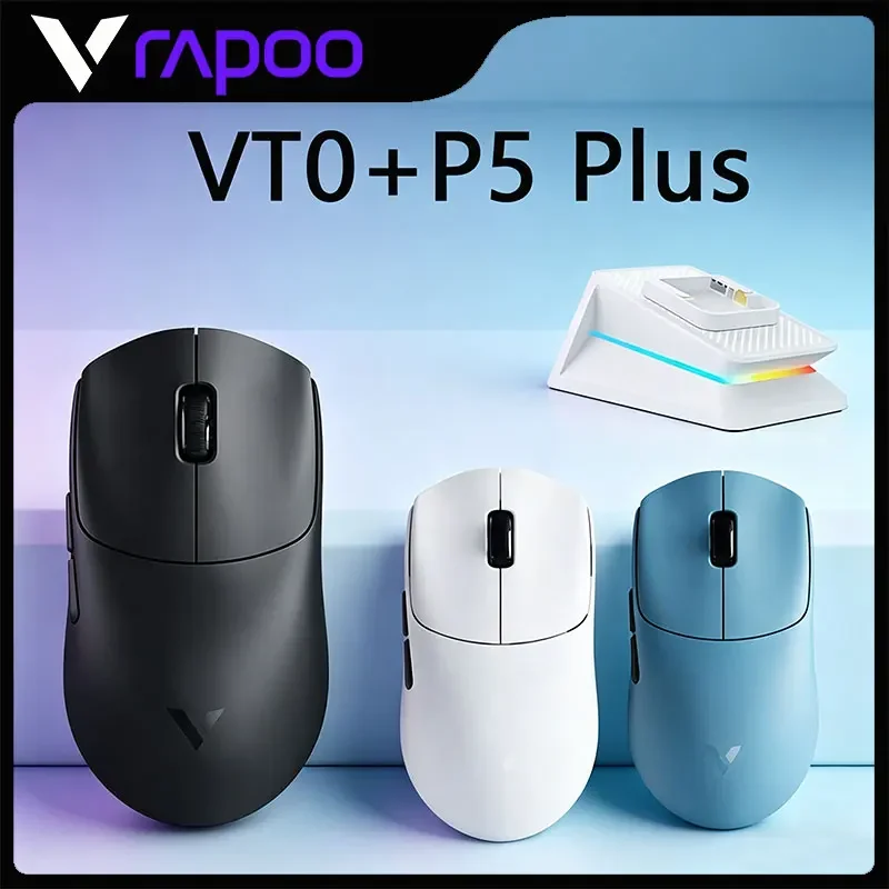 Rapoo VT0 MAX Dual Mode Gaming Mouse 2.4G Wireless Dual 8K PAW3950 49g Lightweight Custom Ergonomic High Performance Mouse Gifts
Rapoo VT0 MAX Dual Mode Gaming Mouse 2.4G Wireless Dual 8K PAW3950 49g Lightweight Custom Ergonomic High Performance Mouse Gifts