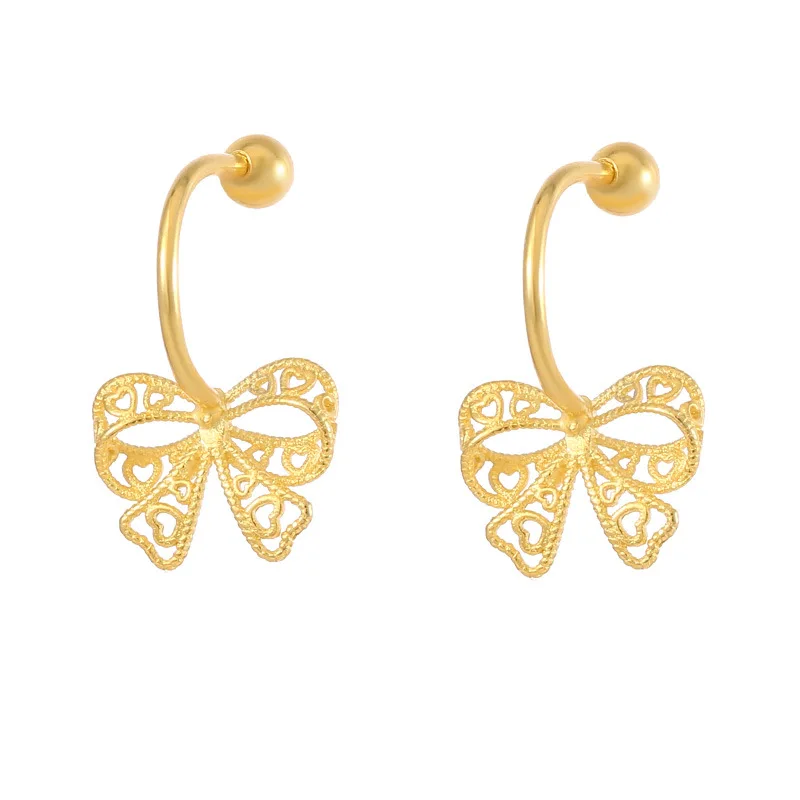 Bow earrings exquisite hollow ribbon stud earrings sweet temperament niche girl heart earrings
Bow earrings exquisite hollow ribbon stud earrings sweet temperament niche girl heart earrings