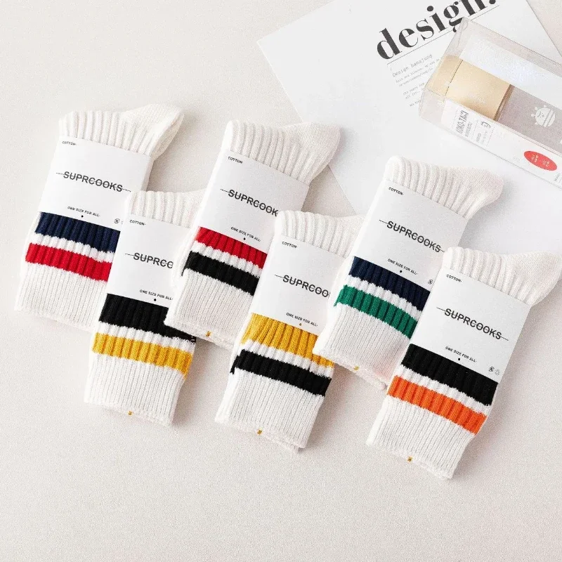 New Fashion Color Block Striped Mid-calf Sports Socks Men Women Breathable Cotton Socks Outdoor Running Basketball Cycling Socks
New Fashion Color Block Striped Mid-calf Sports Socks Men Women Breathable Cotton Socks Outdoor Running Basketball Cycling Socks