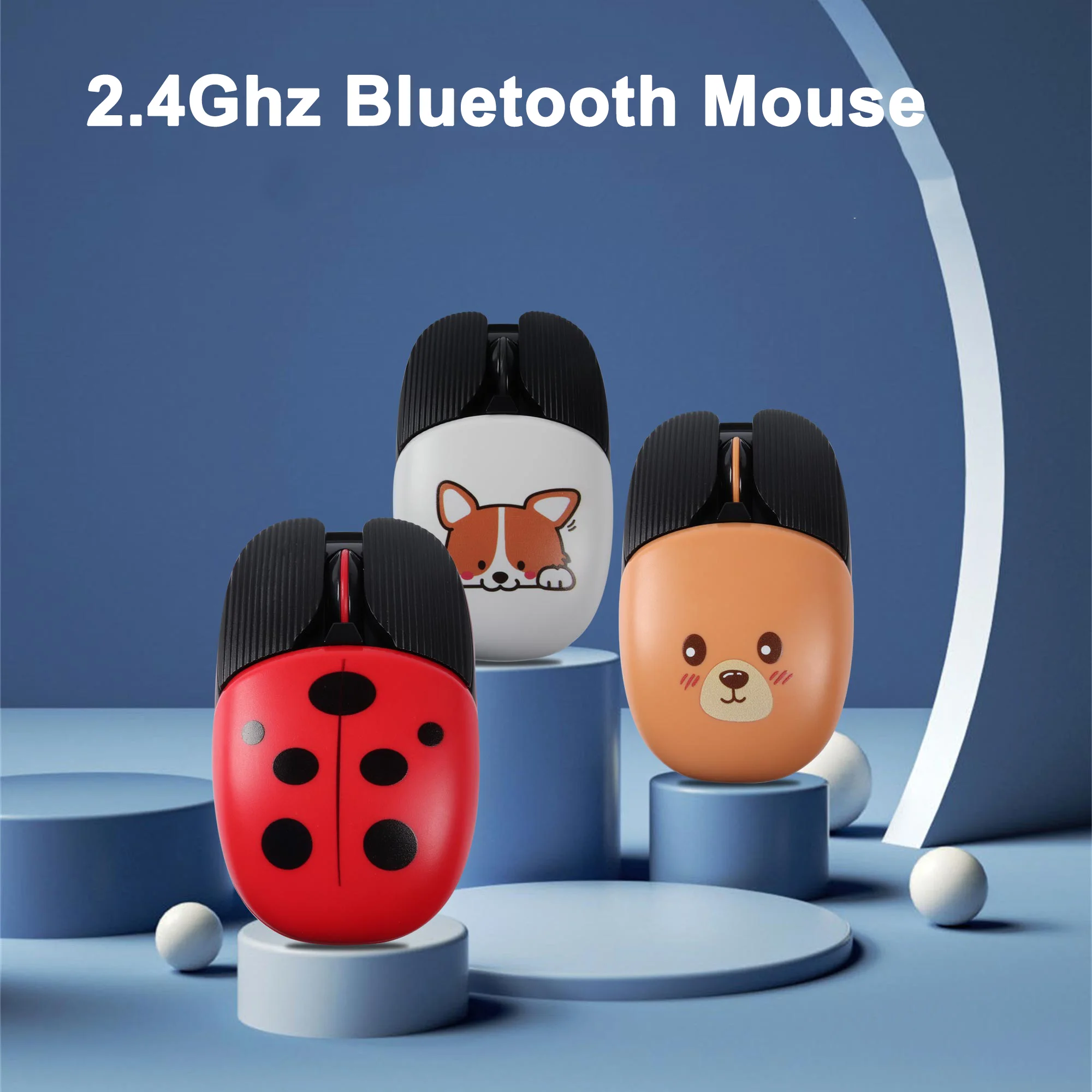 Wireless 2.4G Bluetooth Mouse USB Rechargeable Office Mouse 3 Mode Ergonomic Gaming Mice Cartoon Mini Mute Mause For Laptop Kids
Wireless 2.4G Bluetooth Mouse USB Rechargeable Office Mouse 3 Mode Ergonomic Gaming Mice Cartoon Mini Mute Mause For Laptop Kids