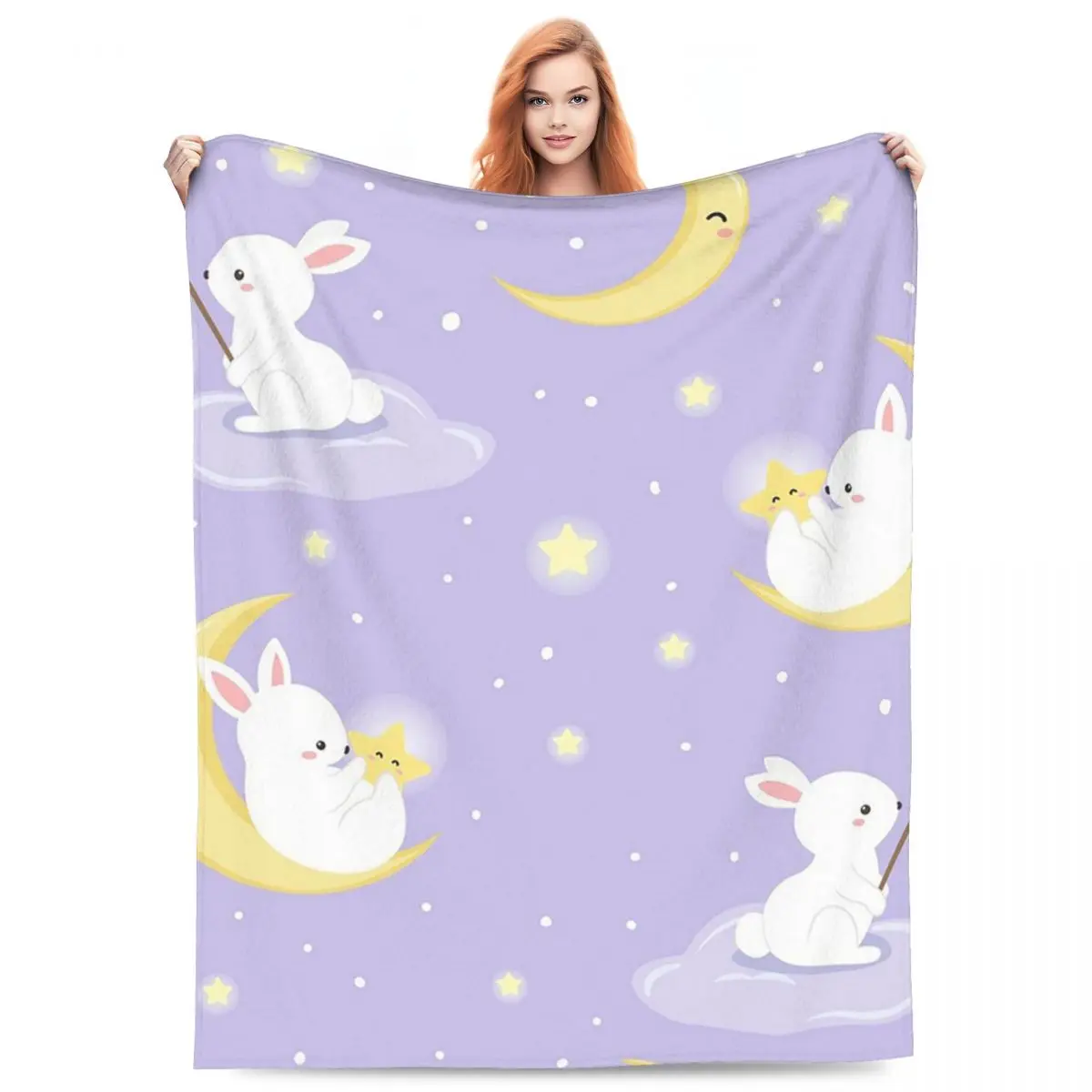 Little Bunny In The Moon Blankets Flannel Sofa Throw Blanket Multi-function Throw Blankets for Couch Bedding Throws Bedspread
Little Bunny In The Moon Blankets Flannel Sofa Throw Blanket Multi-function Throw Blankets for Couch Bedding Throws Bedspread