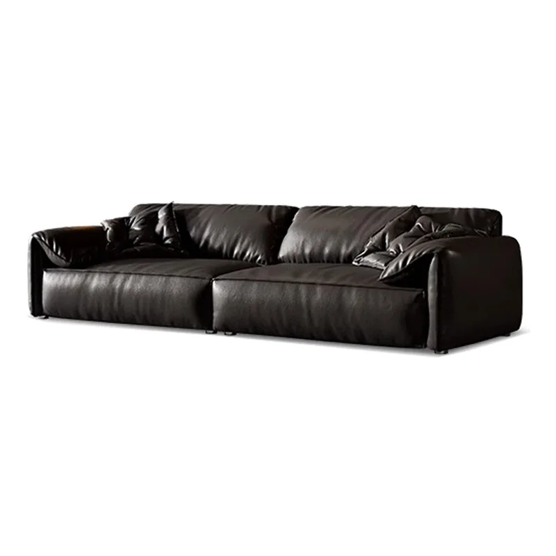 Sofa Italian minimalist first layer cowhide leather sofa living room straight row three-person down
Sofa Italian minimalist first layer cowhide leather sofa living room straight row three-person down