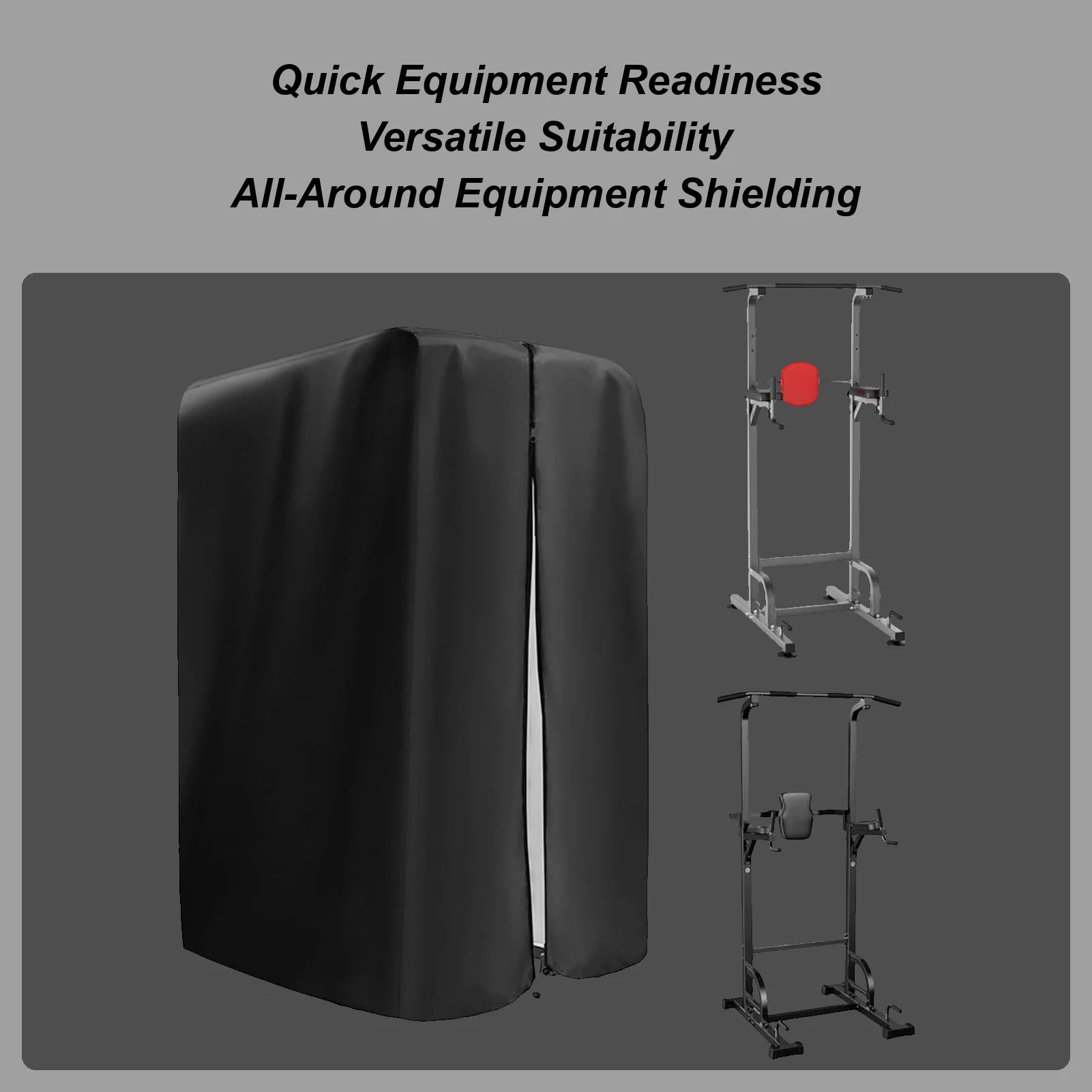 420D Heavy Duty Pull Up Bar Station Dust Cover Adjustable Drawstring Waterproof Heavy Duty Protector for Home Gym Equipment
420D Heavy Duty Pull Up Bar Station Dust Cover Adjustable Drawstring Waterproof Heavy Duty Protector for Home Gym Equipment