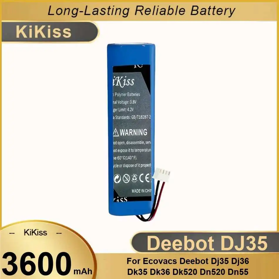 Для Ecovacs Deebot DJ35 DJ36 DK35 DK36 DK520 DN520 DN55 надежный источник питания 3600 мАч аккумулятор для робота-пылесоса
Для Ecovacs Deebot DJ35 DJ36 DK35 DK36 DK520 DN520 DN55 надежный источник питания 3600 мАч аккумулятор для робота-пылесоса
