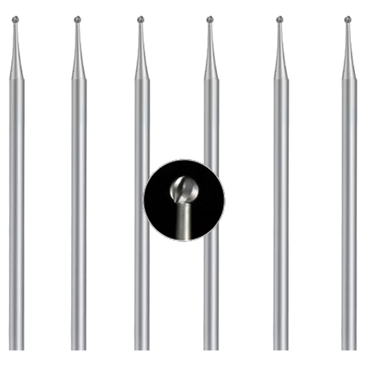 ABJT 6 Pcs Ball Burr Set, 3/32 Inch Shank Sphere Burs Jewelry Carving Bits(1.5mm)
ABJT 6 Pcs Ball Burr Set, 3/32 Inch Shank Sphere Burs Jewelry Carving Bits(1.5mm)