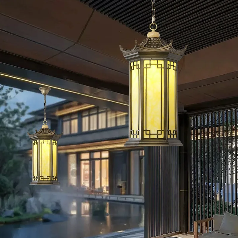 New Chinese style outdoor antique lantern outdoor courtyard garden palace pavilion corridor villa gate waterproof chandelier
New Chinese style outdoor antique lantern outdoor courtyard garden palace pavilion corridor villa gate waterproof chandelier