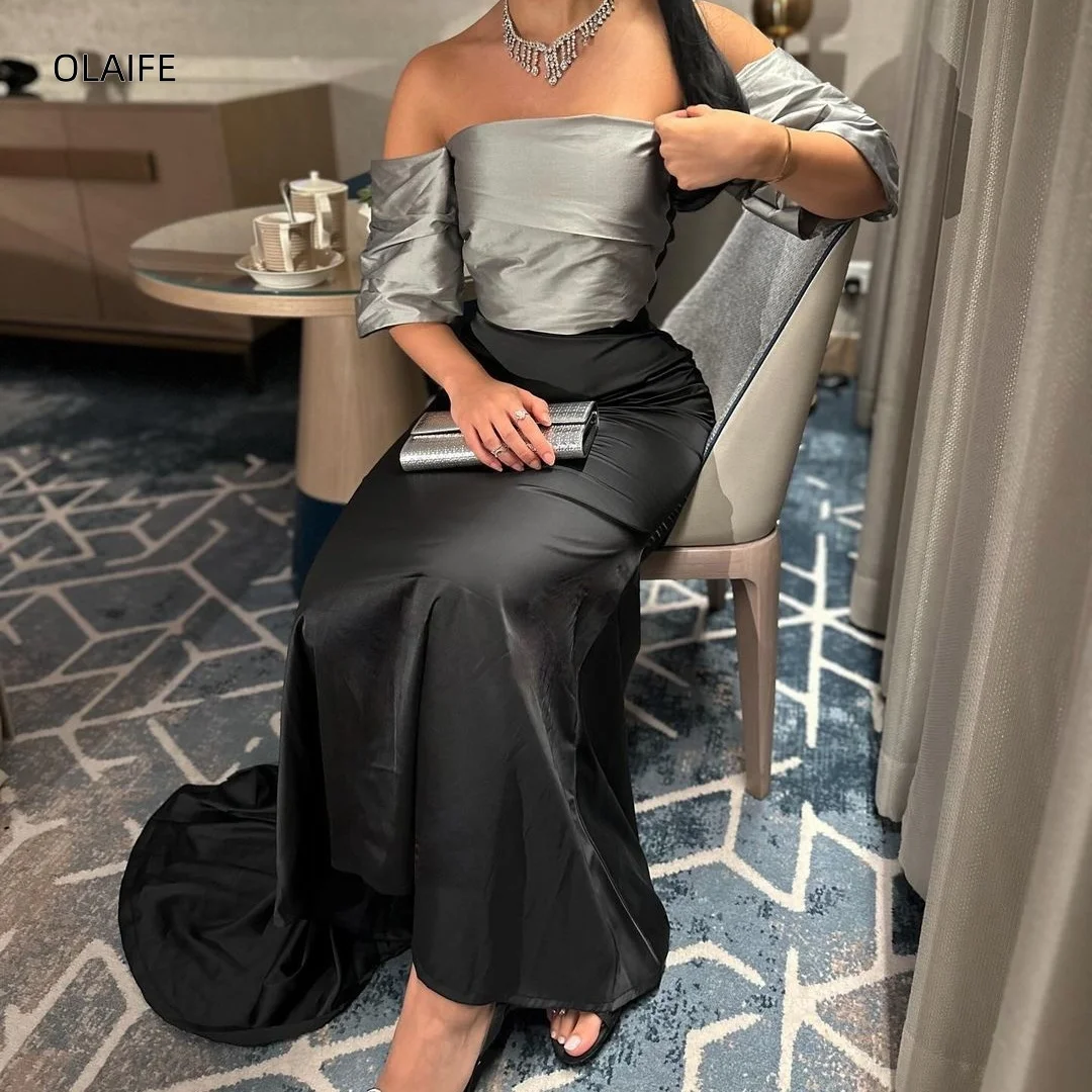 Splicing Design Mermaid Prom Dress Off Shoulder Short Sleeve Evening Dress Formal Dress فساتين للمناسبات الخاصة vestidos de gala
Splicing Design Mermaid Prom Dress Off Shoulder Short Sleeve Evening Dress Formal Dress فساتين للمناسبات الخاصة vestidos de gala