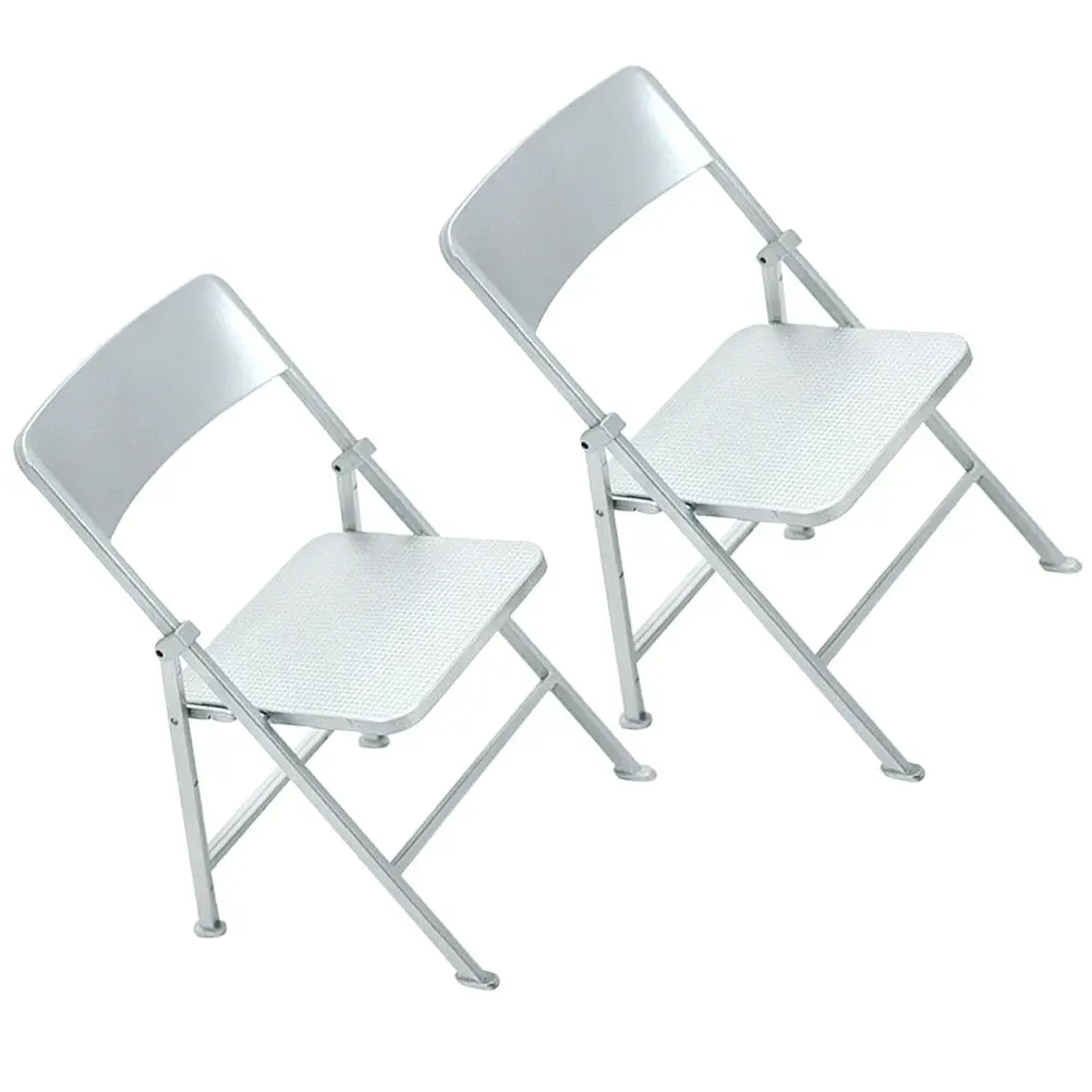 2 Pcs Room Dollhouse Folding Chair Kids Adorable Furniture Toy Silver Ornament Child Lounge
2 Pcs Room Dollhouse Folding Chair Kids Adorable Furniture Toy Silver Ornament Child Lounge