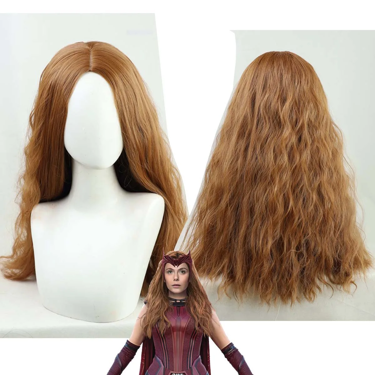 Женский парик для косплея Ванды Вижн (Scarlet Witch) из сериала Wanda Vision, длинный волнистый, термостойкий, синтетический, коричневый
Женский парик для косплея Ванды Вижн (Scarlet Witch) из сериала Wanda Vision, длинный волнистый, термостойкий, синтетический, коричневый