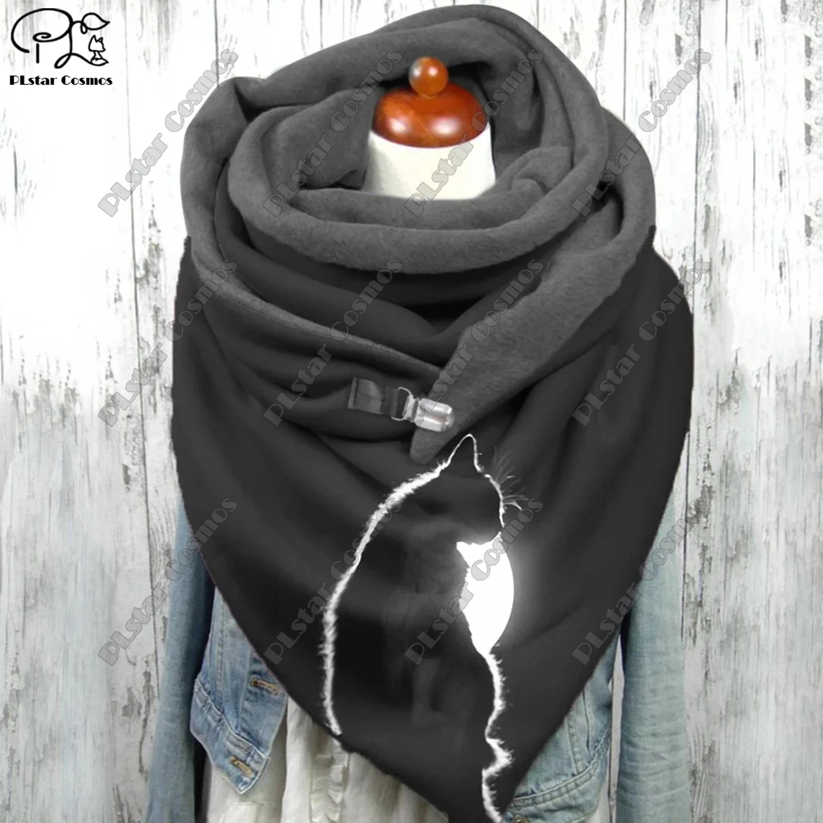 PLstar Cosmos 3D printing cat pattern warm shawl scarf spring and winter big triangle scarf female leisure series 3
PLstar Cosmos 3D printing cat pattern warm shawl scarf spring and winter big triangle scarf female leisure series 3