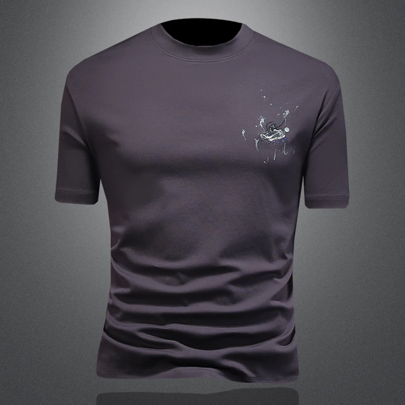 Summer Round Neck Slim Casual Men's T-shirts Classic Solid Color Short Sleeved T-shirt Comfortable Breathable Tees Men Clothing
Summer Round Neck Slim Casual Men's T-shirts Classic Solid Color Short Sleeved T-shirt Comfortable Breathable Tees Men Clothing
