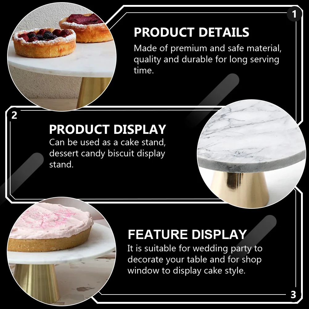 Round Marble Cake Stand Premium Dessert Display Tray for Cupcakes Cakes Pastries Biscuits Wedding Birthday Party Decoration
Round Marble Cake Stand Premium Dessert Display Tray for Cupcakes Cakes Pastries Biscuits Wedding Birthday Party Decoration