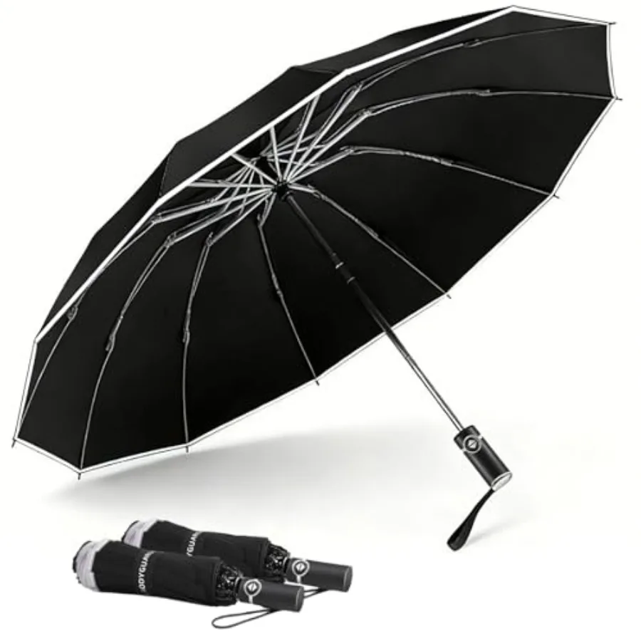 Inverted Umbrella - Large Windproof for Rain and Sun, Compact Reverse With Reflective Stripe, Teflon-Coated for Women Men, Trav
Inverted Umbrella - Large Windproof for Rain and Sun, Compact Reverse With Reflective Stripe, Teflon-Coated for Women Men, Trav