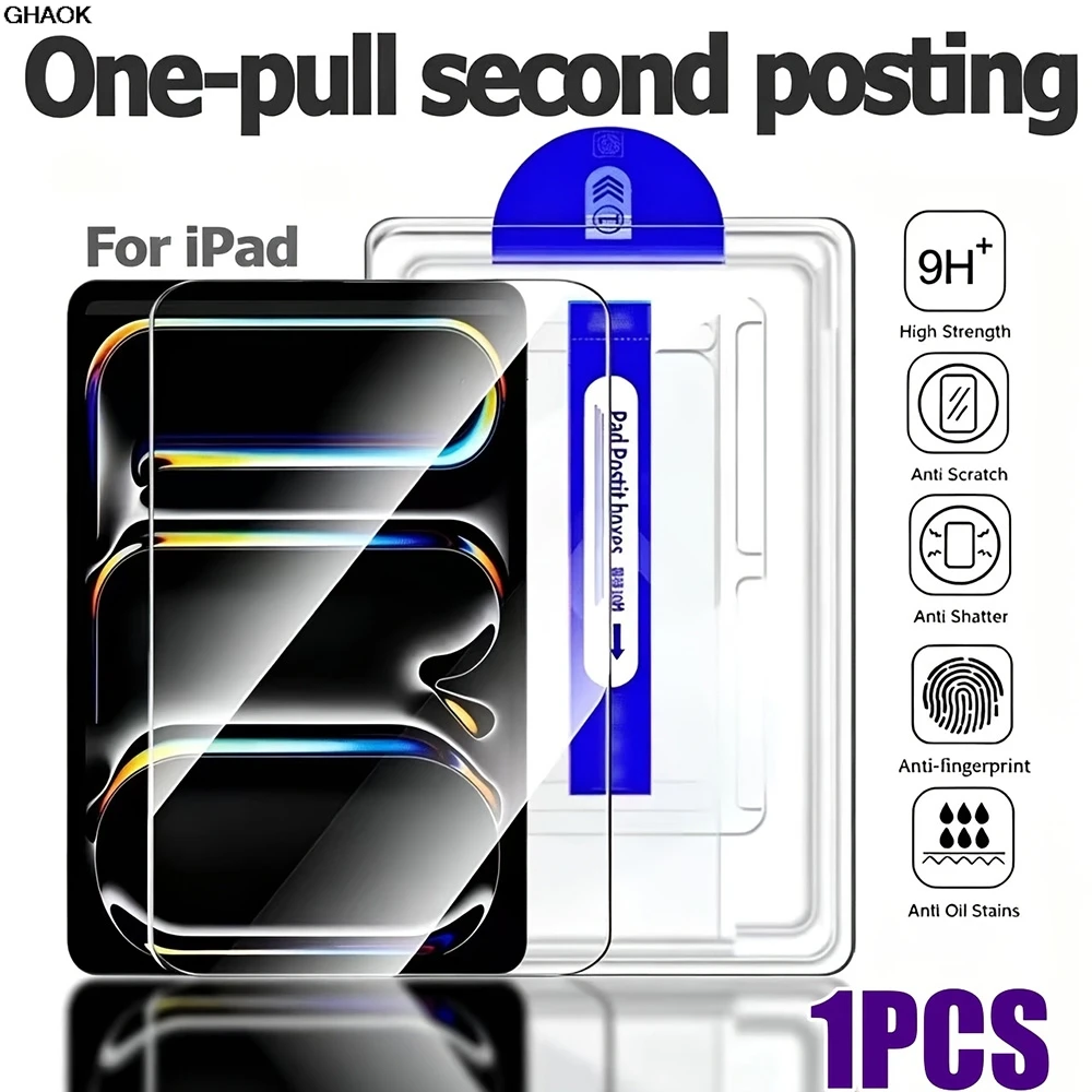 Dust Free Tempered Glass Screen Protector For iPad Pro 11 13 M5 M4 2025 2024 iPad 10th 11th A16 Air 13 11 2026 M4 M3 M2 Pro12.9
Dust Free Tempered Glass Screen Protector For iPad Pro 11 13 M5 M4 2025 2024 iPad 10th 11th A16 Air 13 11 2026 M4 M3 M2 Pro12.9