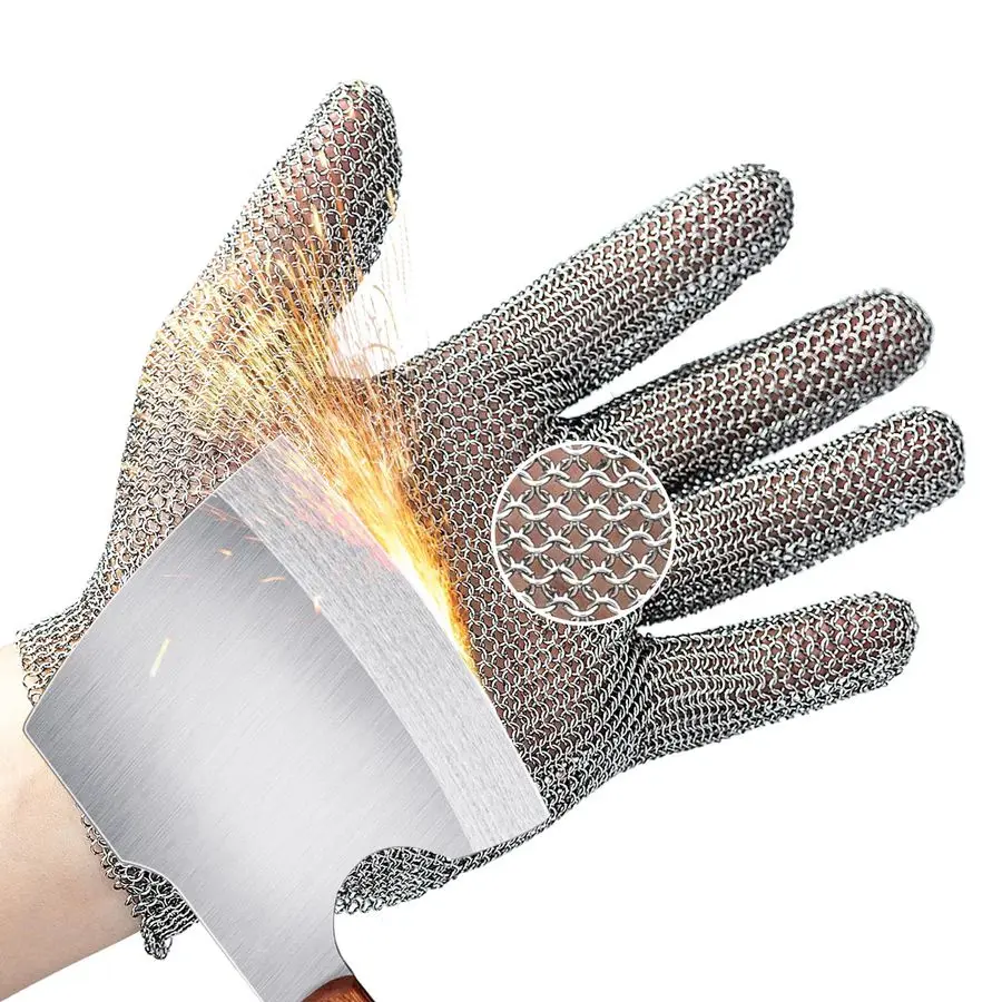 ProGuardX Highest Level Cut Resistant Stainless Steel Metal Mesh Chainmail Glove PM5201 Butcher Glove for Meat Cutting Food Proc
ProGuardX Highest Level Cut Resistant Stainless Steel Metal Mesh Chainmail Glove PM5201 Butcher Glove for Meat Cutting Food Proc
