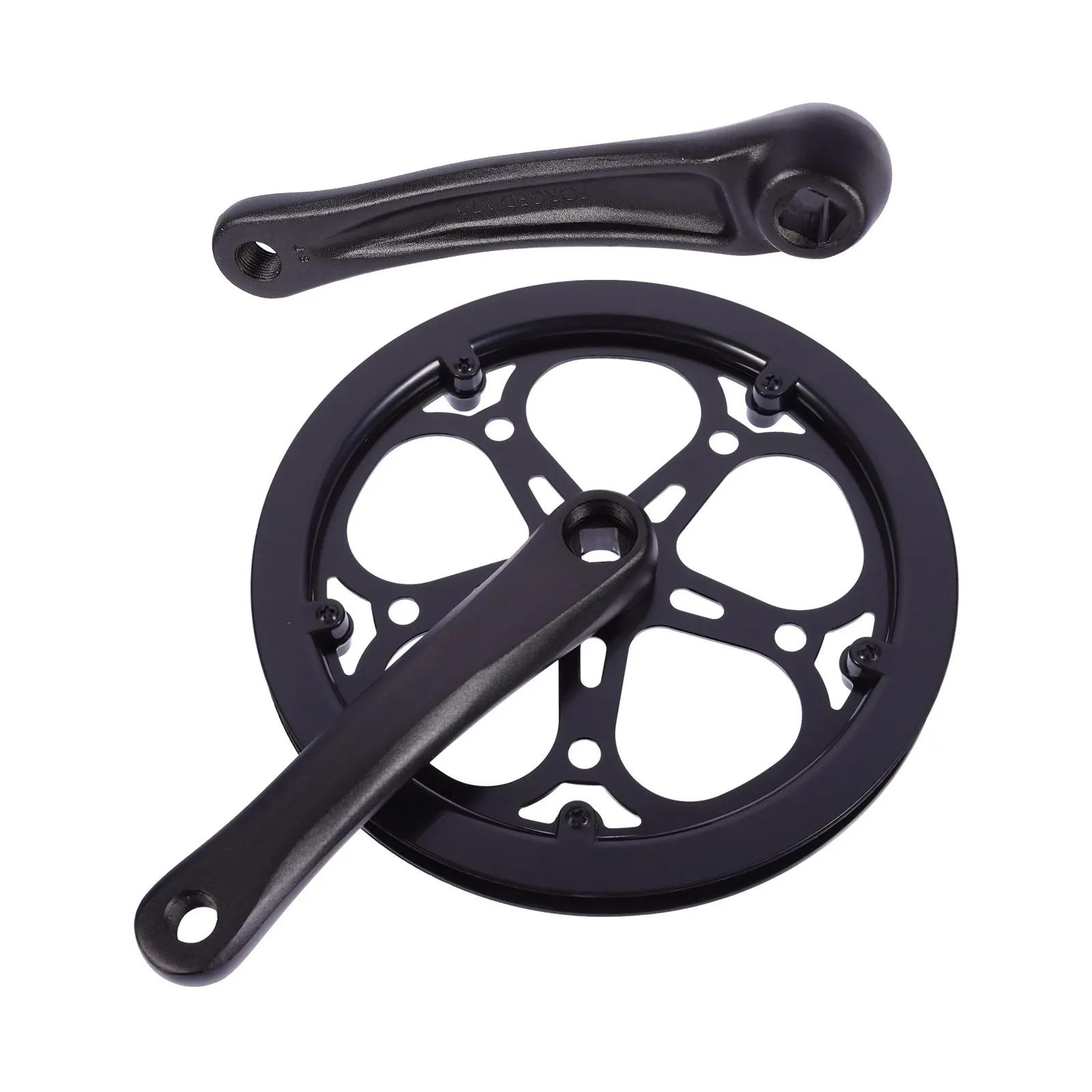 1Set Single Ring Bike Crankset Black Iron 170Mm Crank Arm Length for Single Bike Replacement Accessories
1Set Single Ring Bike Crankset Black Iron 170Mm Crank Arm Length for Single Bike Replacement Accessories