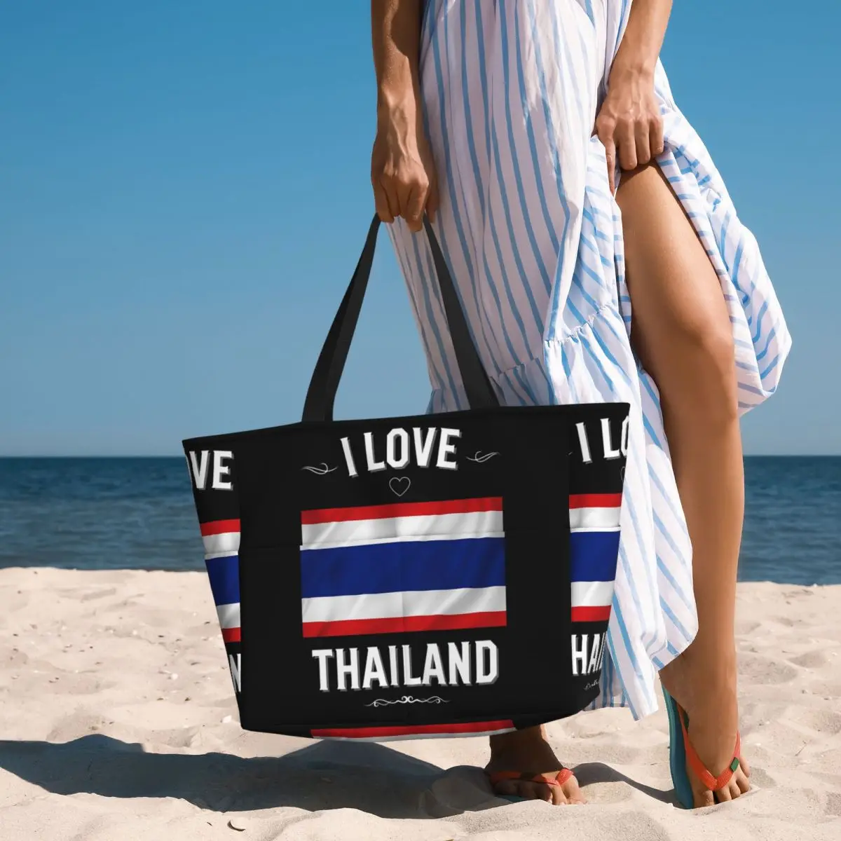 I Love Thailand Beach Tote Bag Sport Gym Yoga Duffle Large Tote Bag Women Travel Bag Fitness bag
I Love Thailand Beach Tote Bag Sport Gym Yoga Duffle Large Tote Bag Women Travel Bag Fitness bag