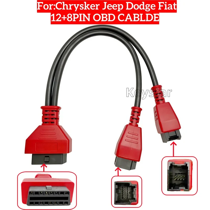 1pcs OBDII 12+8Pin Key Programming Cable for Chrysler JEEP Dodge Fiat for Autel 906 908 PRO XTOOL Key Tool Plus OBDSTAR DP K518
1pcs OBDII 12+8Pin Key Programming Cable for Chrysler JEEP Dodge Fiat for Autel 906 908 PRO XTOOL Key Tool Plus OBDSTAR DP K518