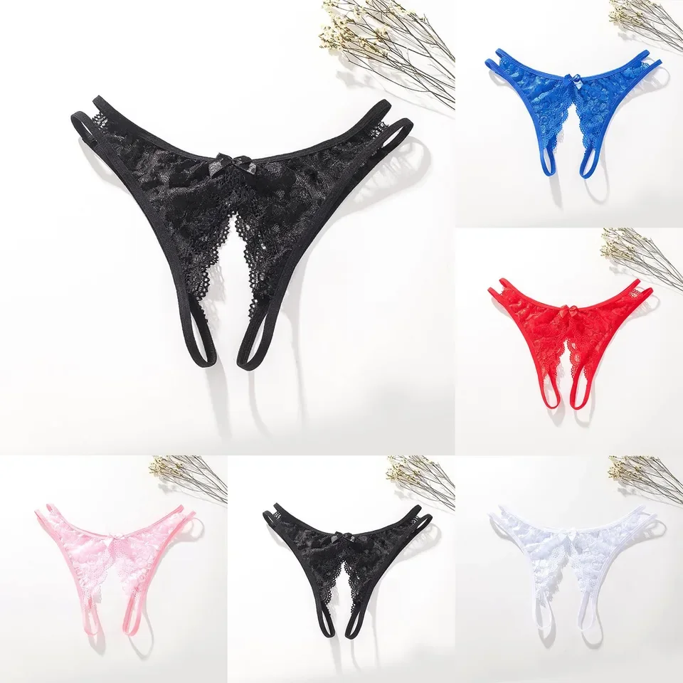 Sexy Lingerie Women's Open Crotch Panties G-Strings Thongs Ladies Lace Pantys Bowknot Low Waist Underwear Crotchless Underpants
Sexy Lingerie Women's Open Crotch Panties G-Strings Thongs Ladies Lace Pantys Bowknot Low Waist Underwear Crotchless Underpants