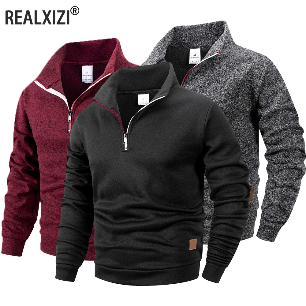 Autumn Men's Stand Collar Pullovers Slim Fit Warm Solid Color Half Zipper Long Sleeve Sweater Men's Casual Sweatshirts Top
Autumn Men's Stand Collar Pullovers Slim Fit Warm Solid Color Half Zipper Long Sleeve Sweater Men's Casual Sweatshirts Top