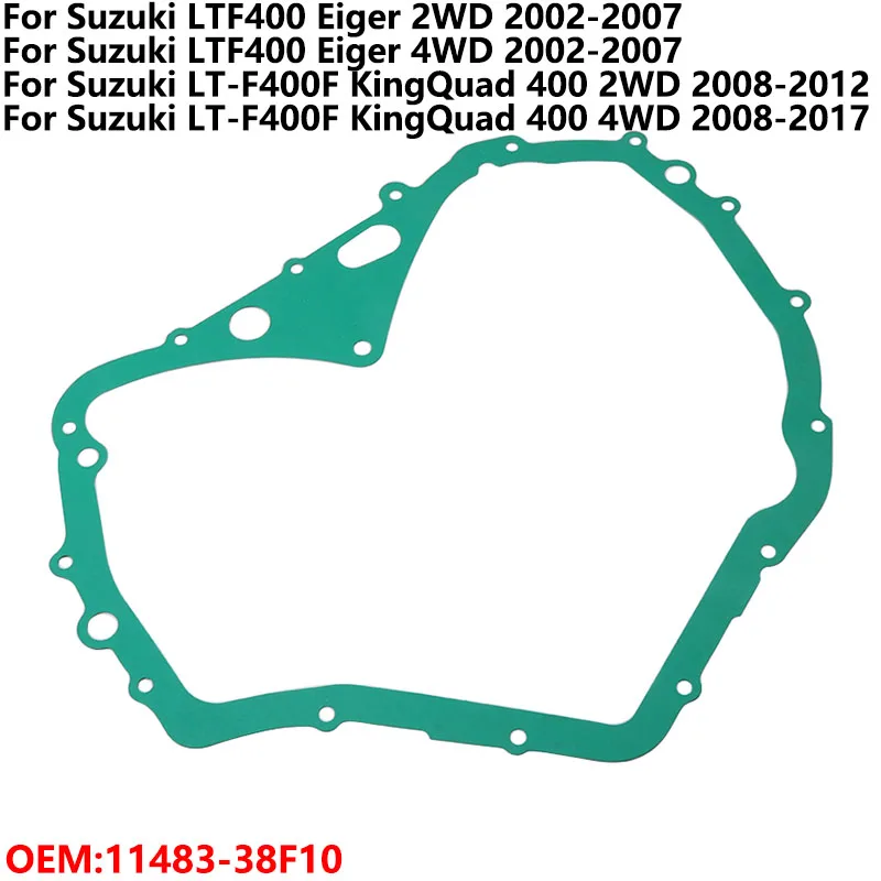 Motorcycle Stator Magneto Generator Cover Gasket For Suzuki LT-F400F KingQuad 400 Eiger LTF400 2WD 4WD 11483-38F10 Accessories
Motorcycle Stator Magneto Generator Cover Gasket For Suzuki LT-F400F KingQuad 400 Eiger LTF400 2WD 4WD 11483-38F10 Accessories