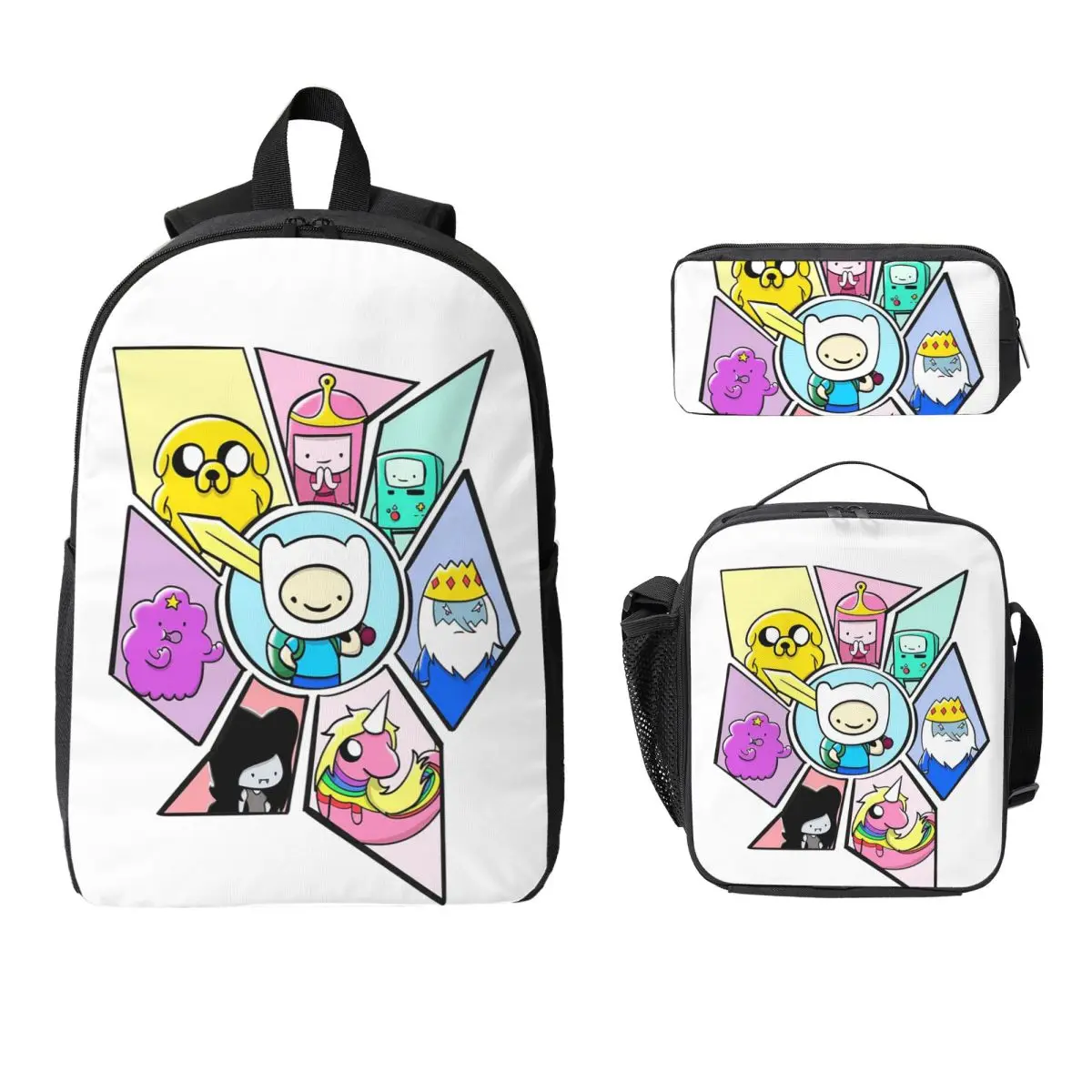 Adventure Time Backpack Student Boys Girls BookBag School Bag Laptop Shoulder Bags 3ps Insulated Lunch Bag Pencil Case
Adventure Time Backpack Student Boys Girls BookBag School Bag Laptop Shoulder Bags 3ps Insulated Lunch Bag Pencil Case