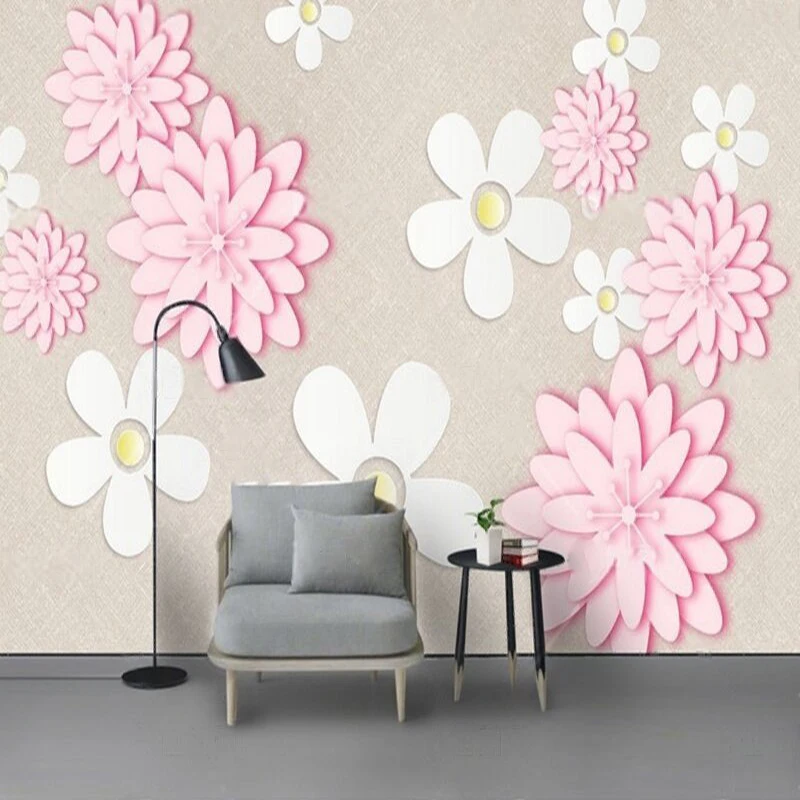 Modern and fashionable 3D stereoscopic pink flower rose TV luxurious home decoration bedroom background wall
Modern and fashionable 3D stereoscopic pink flower rose TV luxurious home decoration bedroom background wall