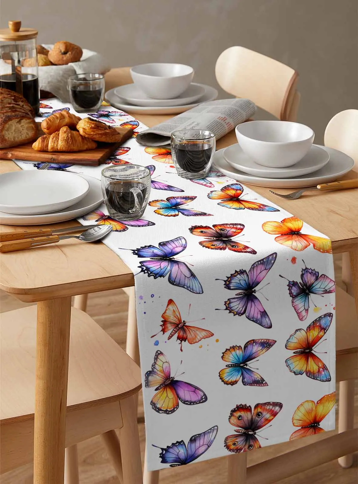 Retro Colorful Butterfly Table Runner For Wedding Party Chirstmas Decoration Coasters Table Runners Mat
Retro Colorful Butterfly Table Runner For Wedding Party Chirstmas Decoration Coasters Table Runners Mat