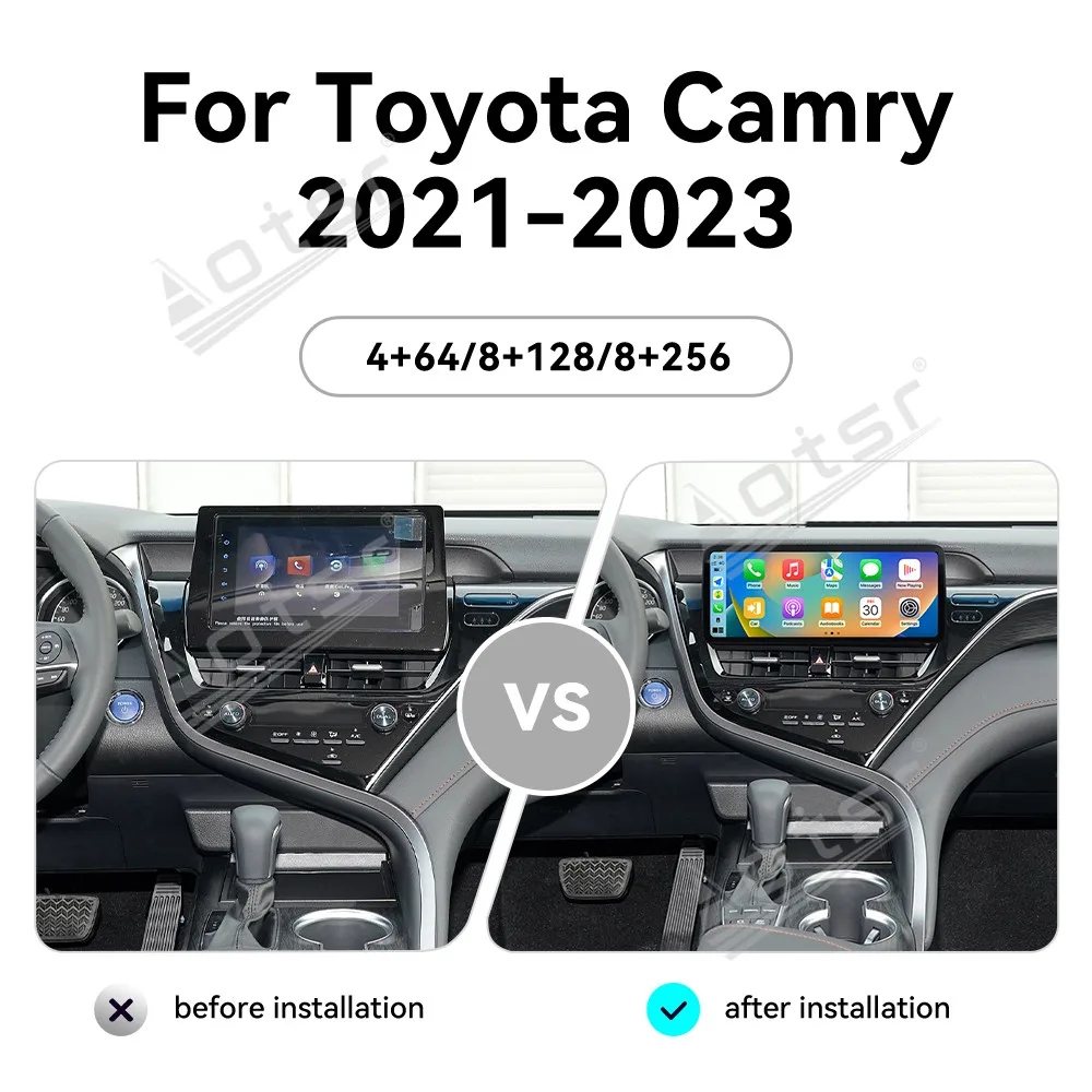 12.3 Inch Android 13 CarPlay Car Radio For Toyota Camry 2021-2023 Touch Screen Multimedia Player GPS Navigation DSP Head Unit BT
12.3 Inch Android 13 CarPlay Car Radio For Toyota Camry 2021-2023 Touch Screen Multimedia Player GPS Navigation DSP Head Unit BT