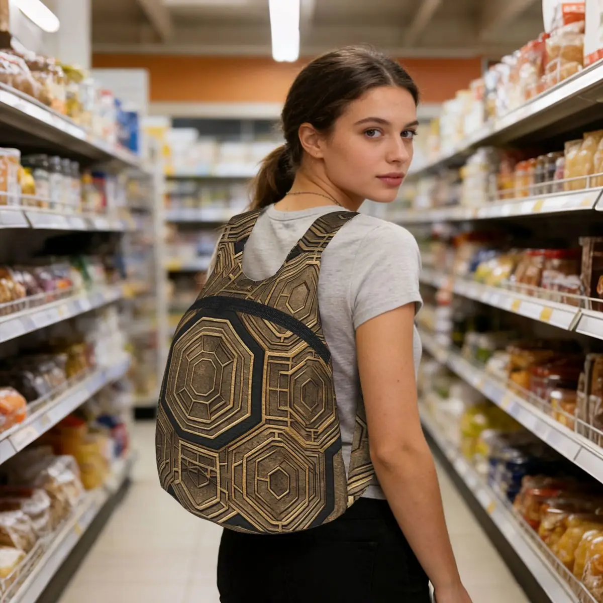 Geometric Elegance Hexagonal Labyrinth Backpack Student BookBag Children Storage School Bag Computer Shoulder Bags Boys Girls
Geometric Elegance Hexagonal Labyrinth Backpack Student BookBag Children Storage School Bag Computer Shoulder Bags Boys Girls