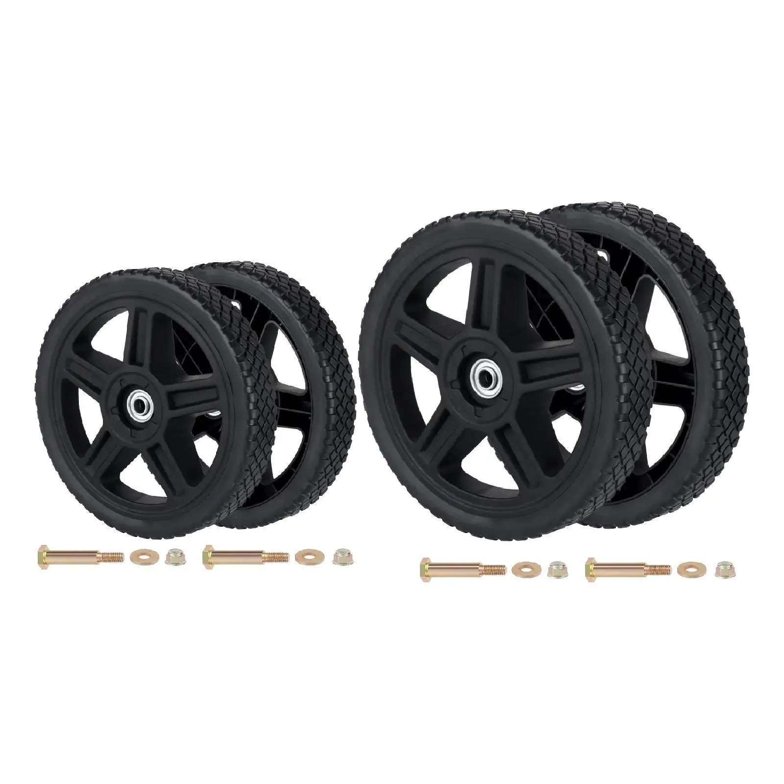 2Pcs Lawn Mower Wheels,Push Mower Wheels Bolts Nuts Replacement for Air Compressors
2Pcs Lawn Mower Wheels,Push Mower Wheels Bolts Nuts Replacement for Air Compressors