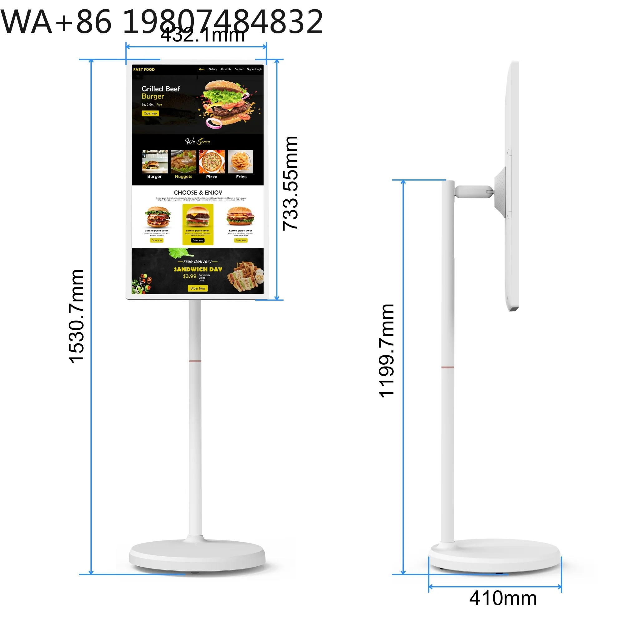 32 Inch Smart Portable Android 13 FHD Display, 8+128GB Optional for Retail Stores and Malls Aliexpress Hot
32 Inch Smart Portable Android 13 FHD Display, 8+128GB Optional for Retail Stores and Malls Aliexpress Hot