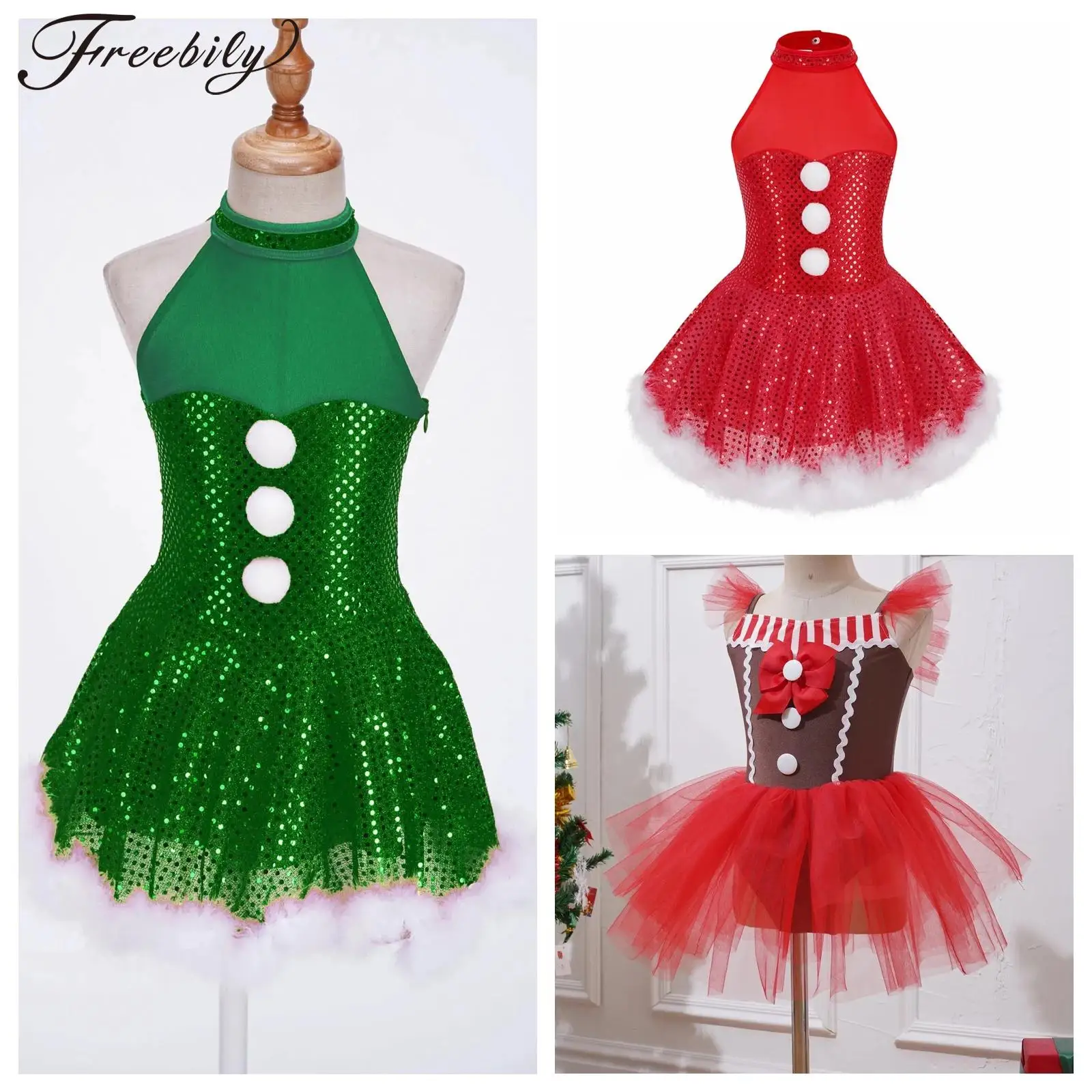 Рождественский новогодний косплей для девочек, Рождественский костюм пряничного человечка, танцевальная одежда, полосатая пачка с бантом, балетное платье, карнавальное вечернее платье
Рождественский новогодний косплей для девочек, Рождественский костюм пряничного человечка, танцевальная одежда, полосатая пачка с бантом, балетное платье, карнавальное вечернее платье