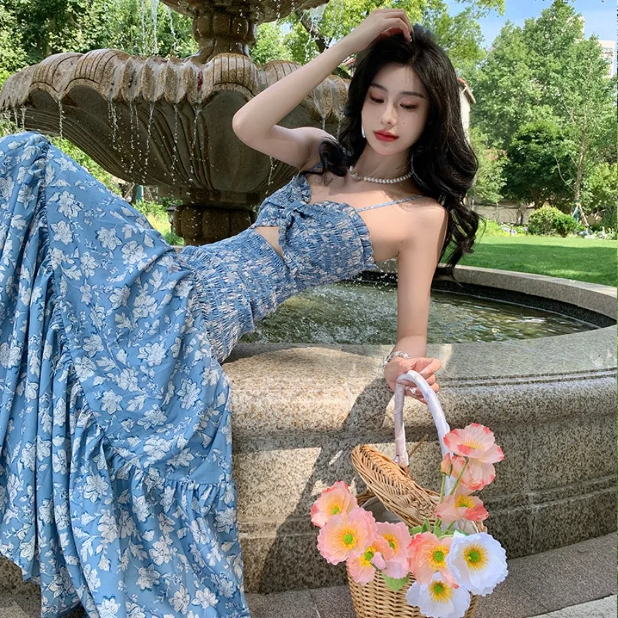 【New style】French coffee break floral dress for women's summer seaside vacation style photo taking large swing dress waist wais
【New style】French coffee break floral dress for women's summer seaside vacation style photo taking large swing dress waist wais