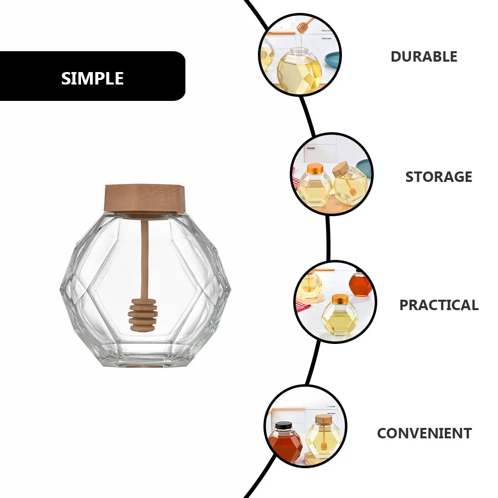 2Pcs Glass Honey Jar Airtight Food Storage Container for Tea Rice Beans Nuts Dried Fruit Coffee Honey Kitchen Sealed Canister
2Pcs Glass Honey Jar Airtight Food Storage Container for Tea Rice Beans Nuts Dried Fruit Coffee Honey Kitchen Sealed Canister