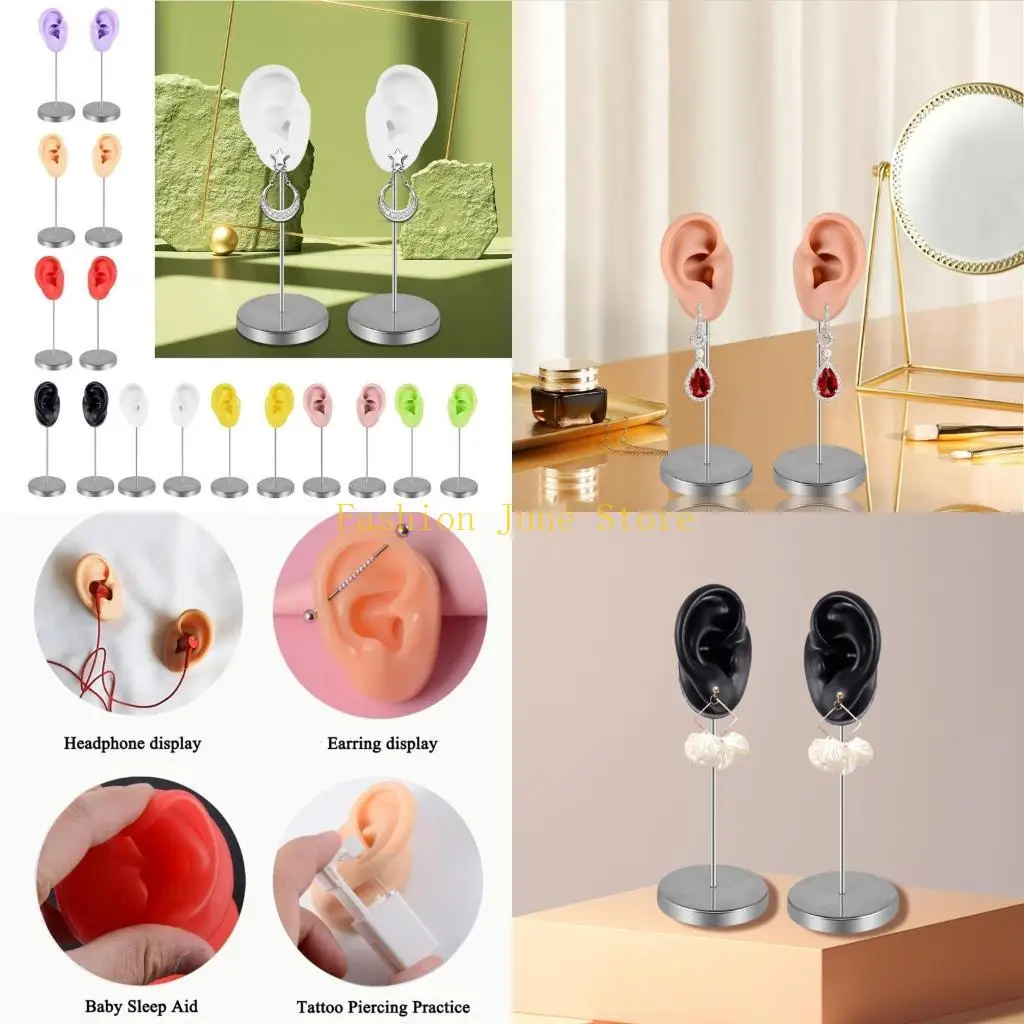 N5KA Silicone Ear Mold for Jewelry Displays Artificial Human Ear Model Realistic Ears Simulation Piercing Training Tool
N5KA Silicone Ear Mold for Jewelry Displays Artificial Human Ear Model Realistic Ears Simulation Piercing Training Tool