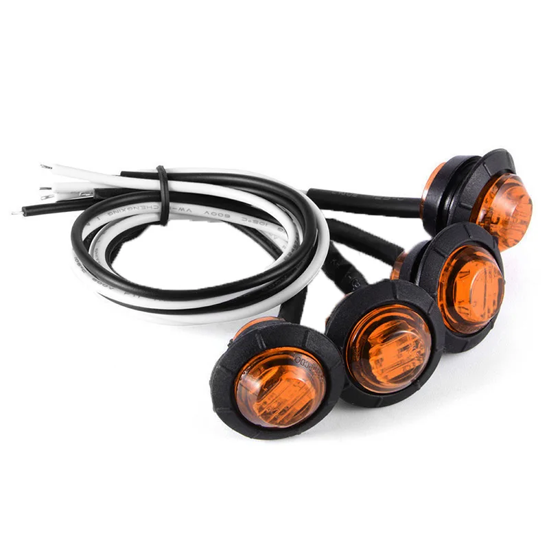 * * Hot Sale 1X 3/4" Amber Yellow Small Round Side Marker lights 3LED Button Lamps Lorry 12V
* * Hot Sale 1X 3/4" Amber Yellow Small Round Side Marker lights 3LED Button Lamps Lorry 12V