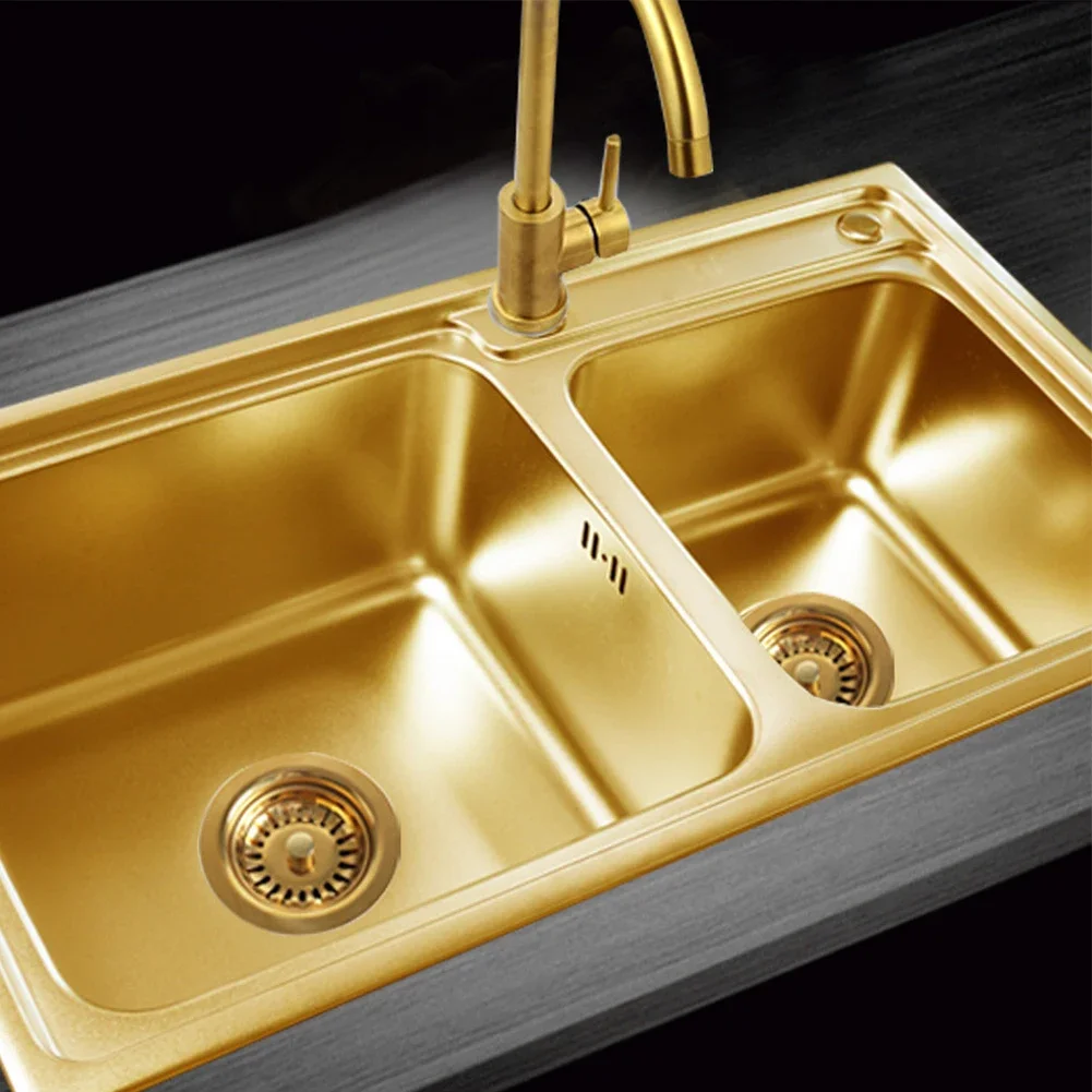 High-Quality 114MM Stainless Steel Sink Dish Drainer Strainer With Gold Plated Kitchen Sink Accessories
High-Quality 114MM Stainless Steel Sink Dish Drainer Strainer With Gold Plated Kitchen Sink Accessories