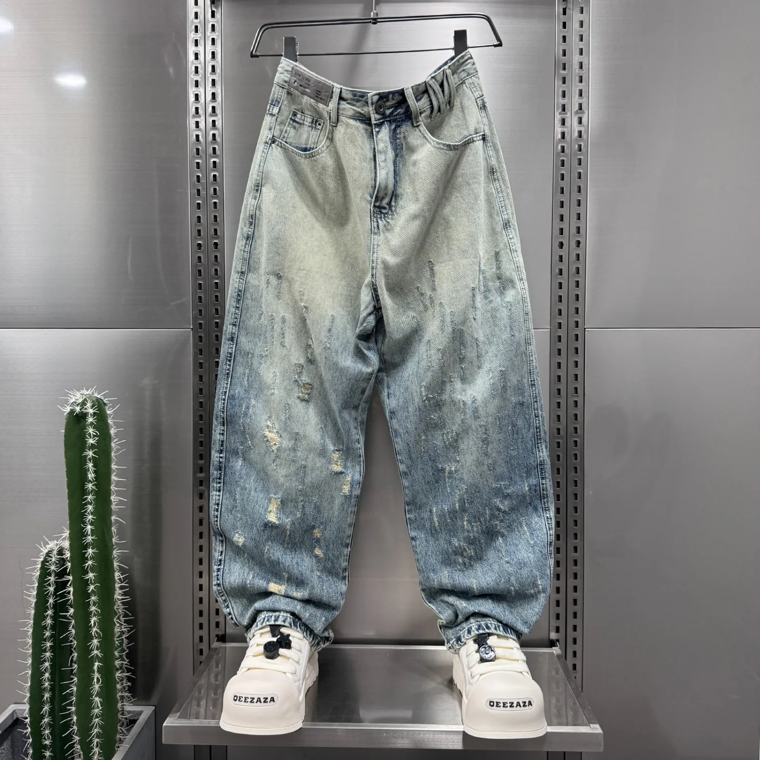 Waed Denim Loose Straight Casual Dad Pants for Men Autumn Winter Large Size Harajuku Sle Trendy Brand Low Waist Jeans
Waed Denim Loose Straight Casual Dad Pants for Men Autumn Winter Large Size Harajuku Sle Trendy Brand Low Waist Jeans